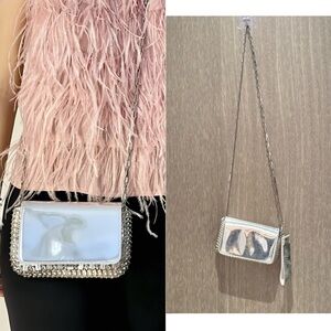 Paco Rabanne Silver Leather Bag